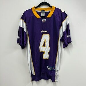 Vintage Brett Favre Jersey Mens Small Minnesota Vikings #4 Reebok ON FIE…